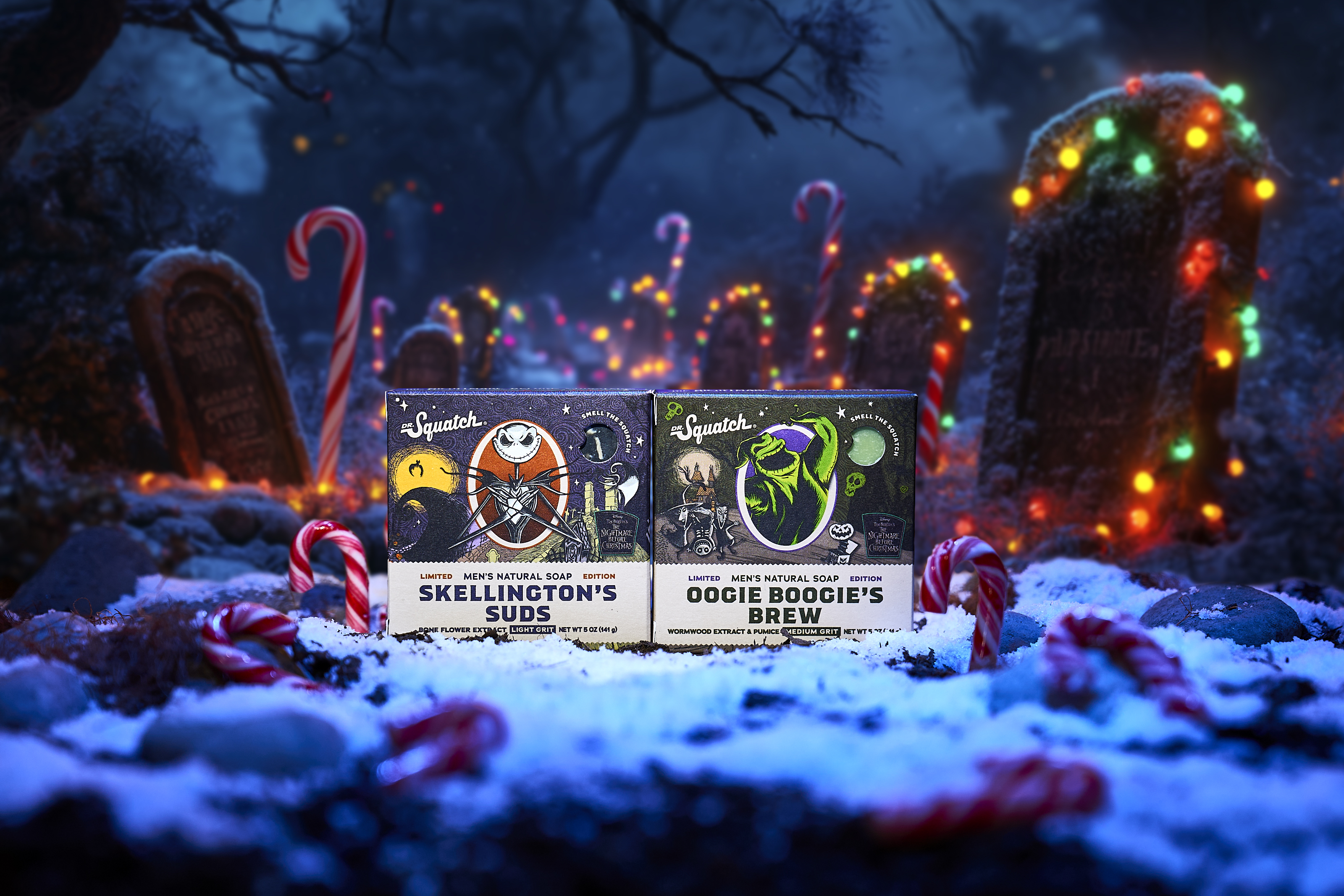Dr. Squatch Stomps Into Holiday 2025 with ‘Nightmare Before Christmas’ Soap Duo